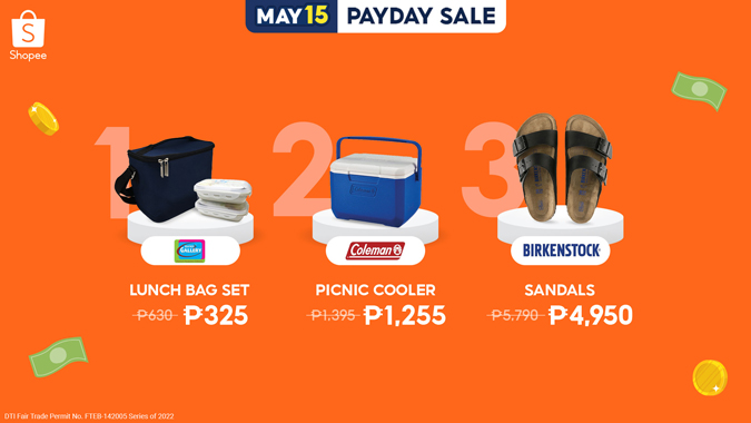 Discover what you need for whatever summer adventure at the Shopee May 15 Payday Sale!