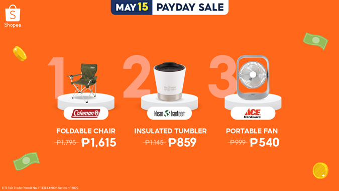 Discover what you need for whatever summer adventure at the Shopee May 15 Payday Sale!
