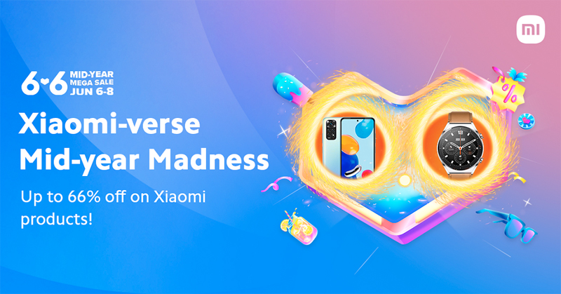 Get the best deals on Xiaomi products during the Lazada 6.6 Sale