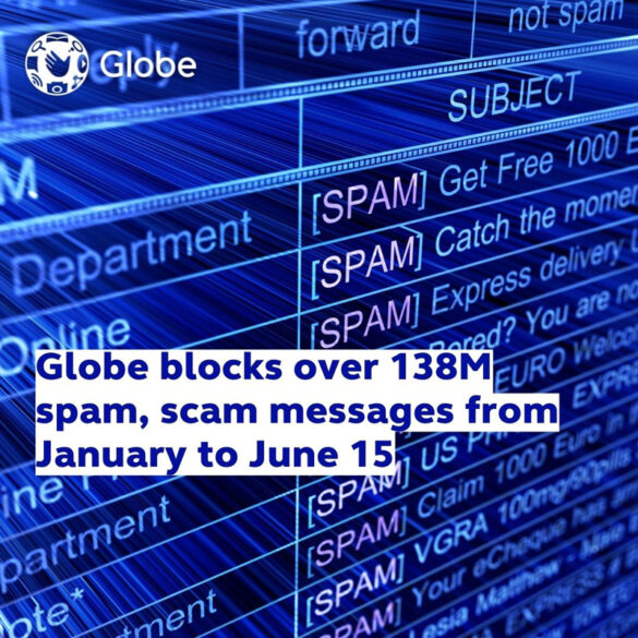 Globe blocks over 138M spam, scam messages from January to June 15