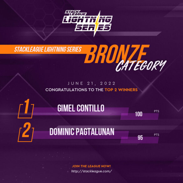 StackLeague Bronze Lightning Series - June 2022