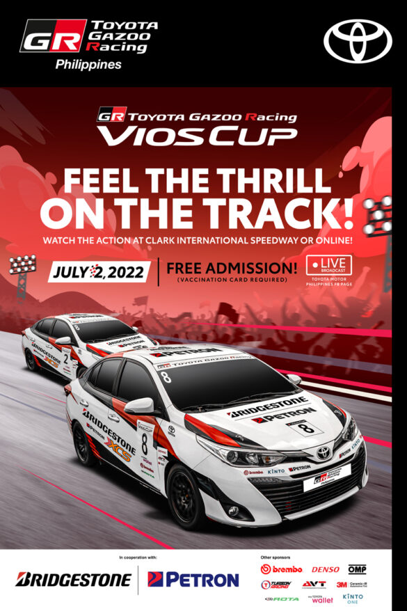 Experience the thrill of the Toyota Gazoo Racing Vios Cup 2022 live on the track, and online