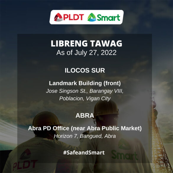 PLDT, Smart Offer Free Call Services in Quake-Hit Abra, First in Vigan