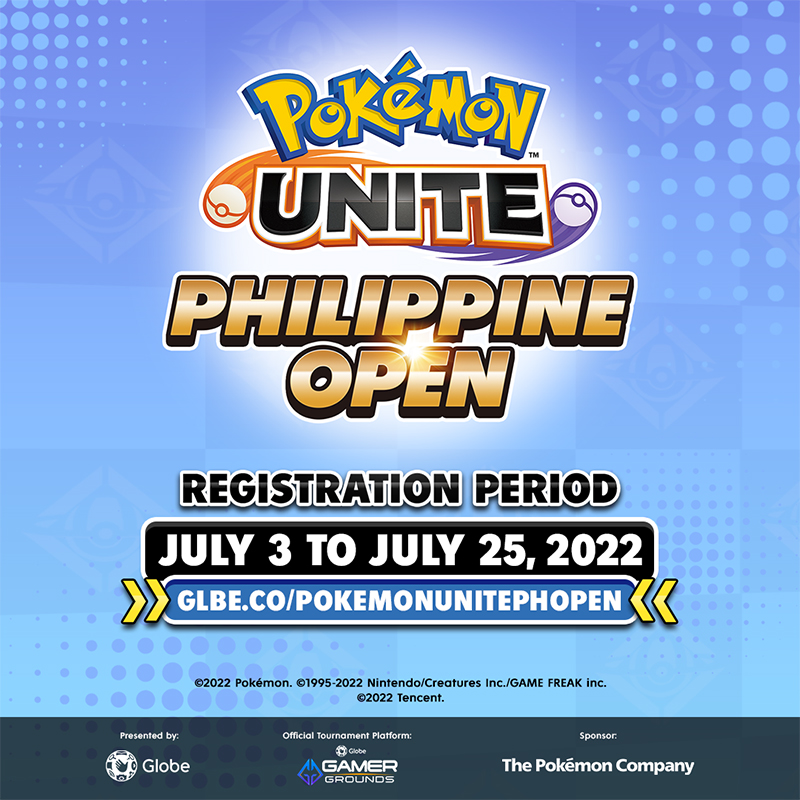 The partnership between Globe and The Pokémon Company has made it possible for Pokémon UNITE Philippines Open 2022, the first Pokémon UNITE tournament officially supported in the Philippines, where five-member teams will compete in the tournament and battle it out for a chance to be named the most legendary Pokémon trainers. Teams also stand to win cash out of a P1-million prize pool.