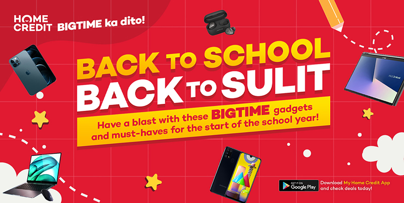 Score great deals on gadgets at Home Credit’s Back to School, Back to Sulit Big-time Sale