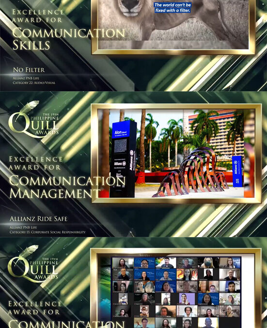 Allianz PNB Life bags triple honors at the 19th Philippine Quill Awards