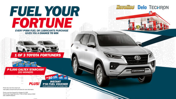 Fuel Your Way to a Toyota Fortuner with Caltex Fuel Your Fortune!