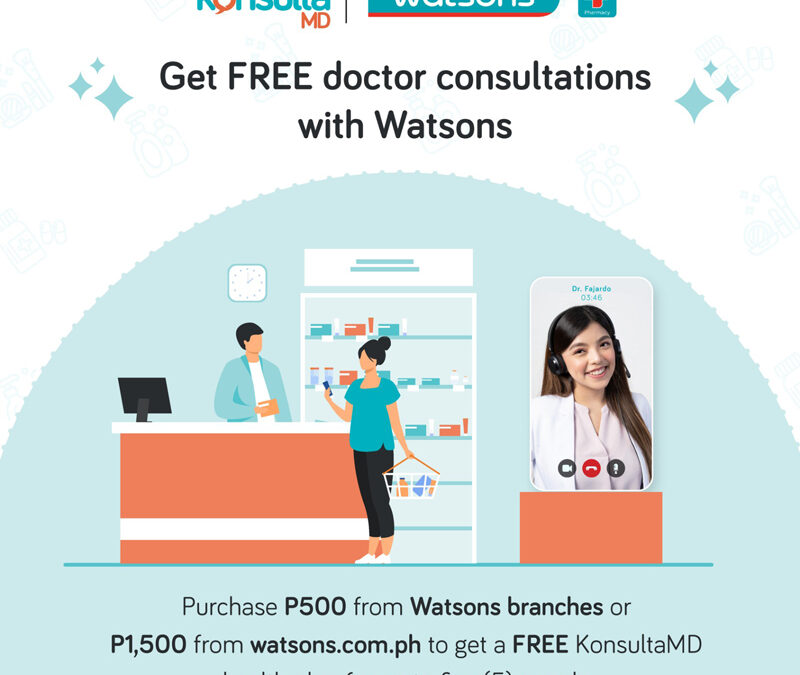 KonsultaMD, Watsons partner for FREE 24/7 quality consumer healthcare