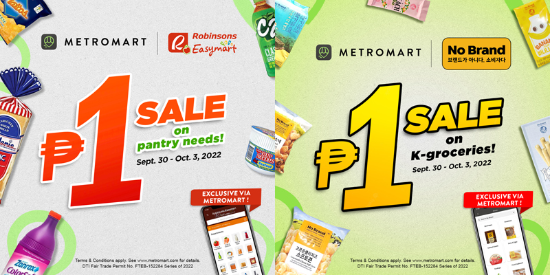 Get 1-peso snacks in MetroMart PISO SALE