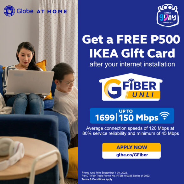 Spruce up your home for an #ExtraGDay with IKEA Gift Cards from Globe At Home