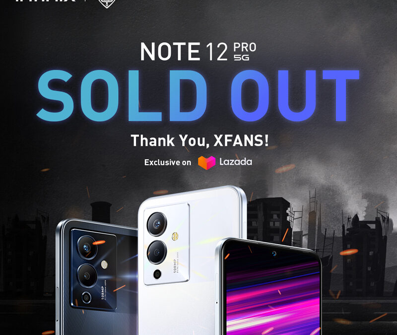 Infinix NOTE 12 PRO 5G sold out on Lazada