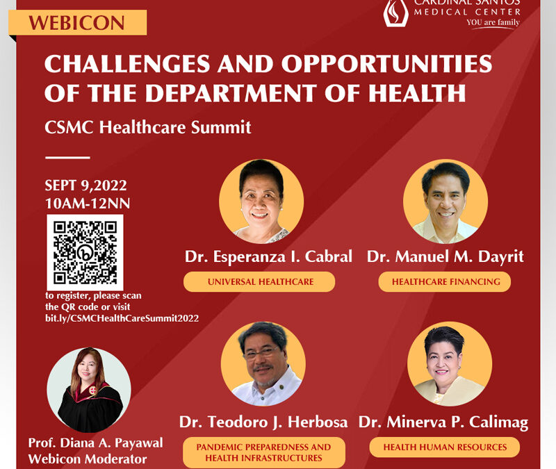 CSMC tackles challenges and opportunities of the DOH with latest webicon