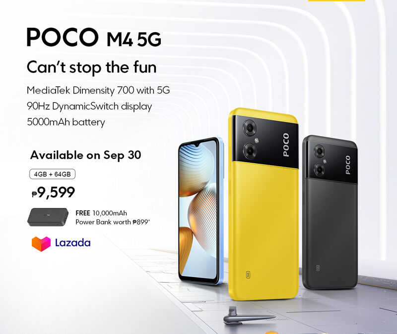 POCO M4 5G phone debuts in PH exclusively via Lazada