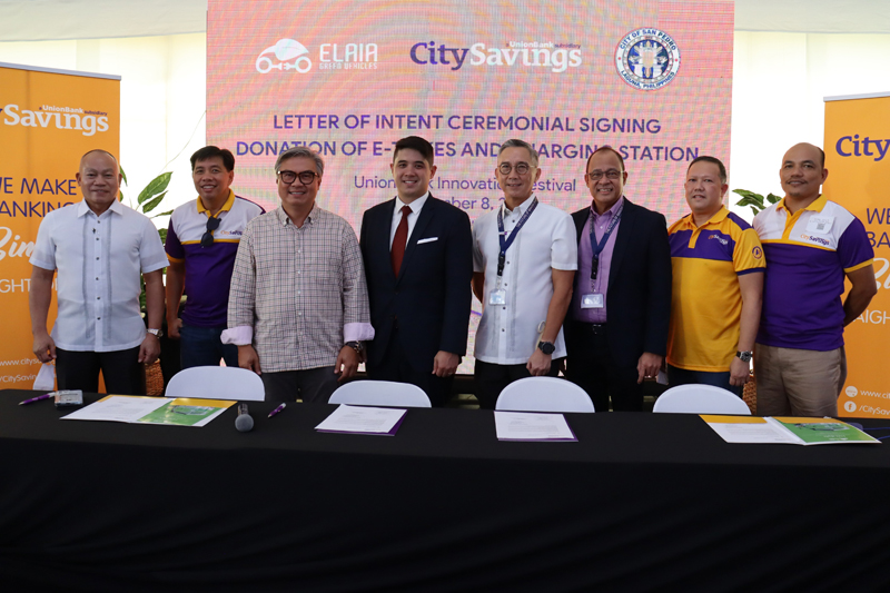 City Savings Bank partners with Elaia and City of San Pedro, Laguna for the latest e-trike livelihood program