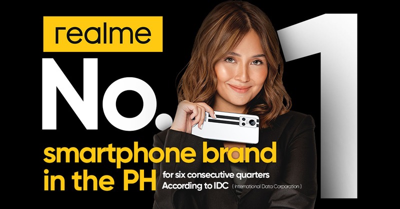 realme #1 smartphone brand in PH, now for six consecutive quarters