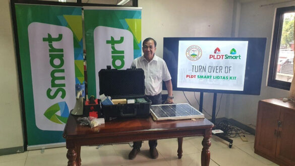 PLDT, Smart turn over Ligtas Kit to Albay LGU amid Mayon alert, ready to deploy assistance
