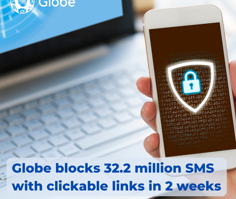 Globe blocks 32.2 million SMS with clickable links in 2 weeks