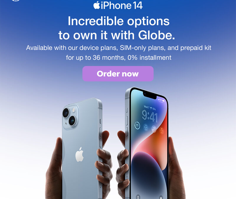Globe launches All-New iPhone 14, iPhone 14 Plus, iPhone 14 Pro, iPhone 14 Pro Max, Apple Watch Series 8, Apple Watch SE, and Apple Watch Ultra