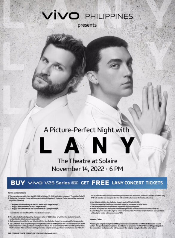Stand a chance to win tickets to vivo Philippine’s Exclusive LANY Concert