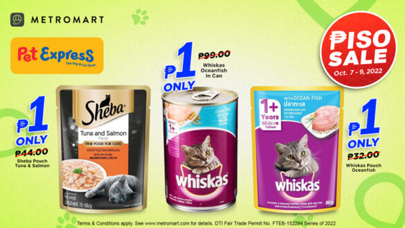 Premium dog and cat treats for ₱1 ONLY in Pet Express PISO SALE
