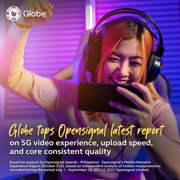 Globe tops Opensignal 5G video experience, upload speed, core consistent quality in October