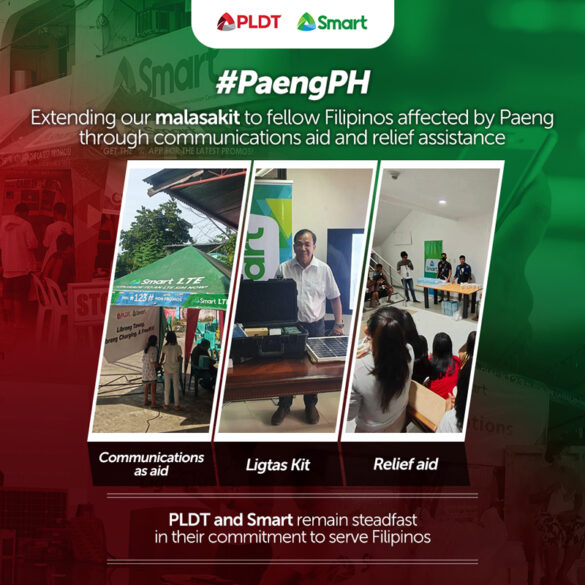 PLDT, Smart first to restore services in the Leyte, relief on their way in all #PaengPH areas