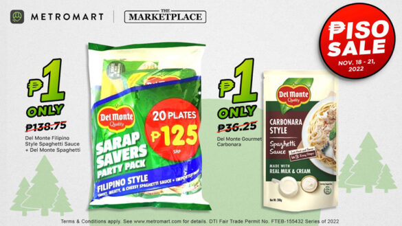 Start your early Noche Buena shopping with The Marketplace PISO SALE