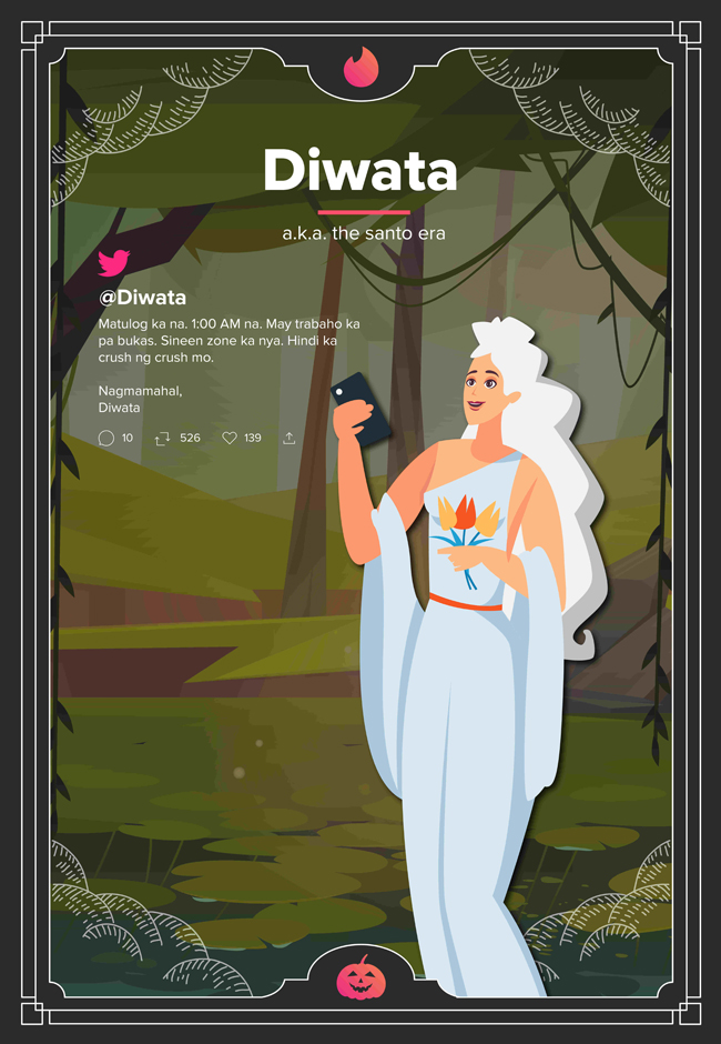 Ghosting is old news. Tinder members put a fun spin on how other Pinoy mythical creatures can represent their dating style or experience