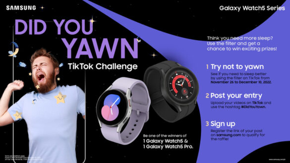 Not getting enough sleep? Join this TikTok challenge and get the chance to win the Samsung Galaxy Watch5 Series