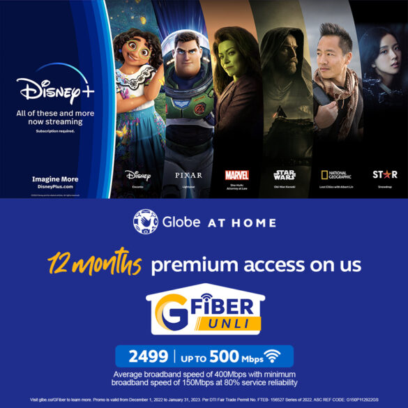 Enjoy wonder at home this holiday season with the latest GFiber offer with Disney+ from Globe At Home