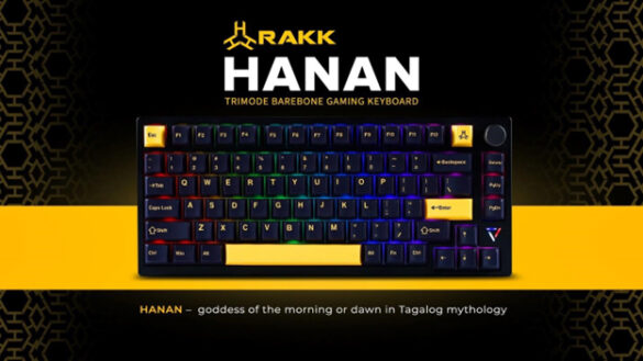RAKK Gears is launching its first gasket-mounted keyboard, the RAKK Hanan.