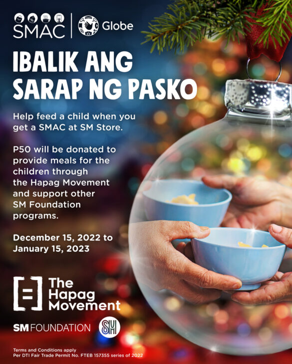 Globe, SM Advantage Card (SMAC) #UniteVsHunger, join hands for the Hapag Movement