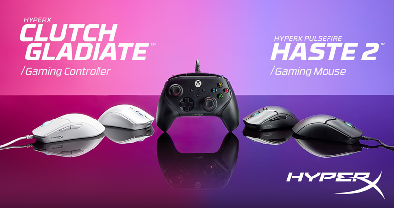 HyperX Reveals Clutch Gladiate Wired Xbox Controller, Next Generation Haste 2 Gaming Mice and HX3D at CES 2023