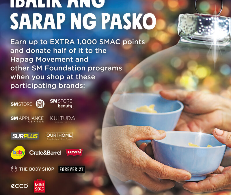 Kick off the New Year right!  Support the Hapag Movement and fight hunger with Globe and SMAC