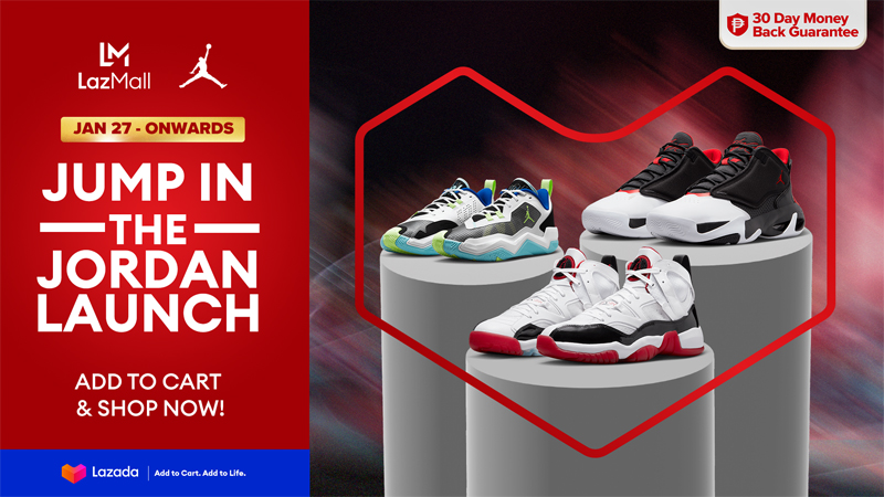 Score your favorite items from the G.O.A.T as Jordan Brand launches exclusively online on Lazada!