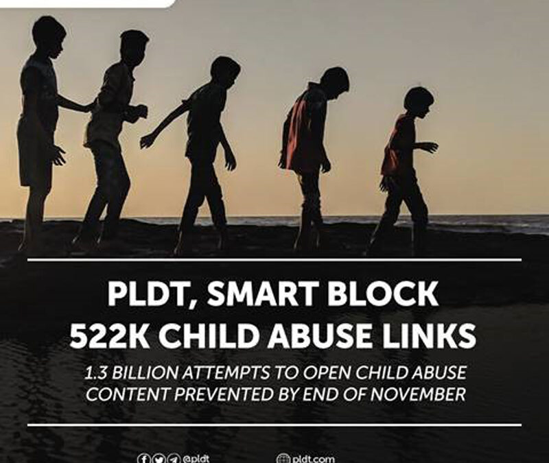 PLDT, Smart block 522k child abuse links, pursue collaborations on child protection