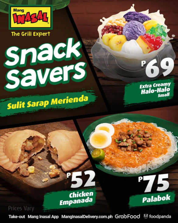 Enjoy sulit-sarap merienda with Mang Inasal Snack Savers