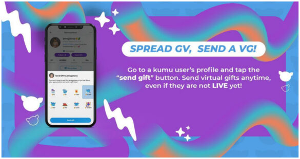New Kumu product features: send Virtual Gifts to Your Favorite Content Creators anytime.