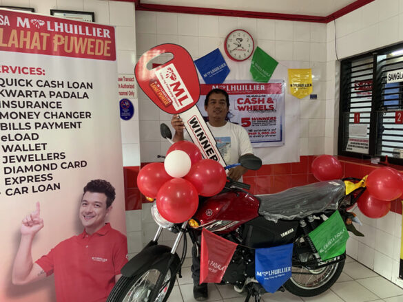 MLhuillier Cash & Wheels Arangkada Grand Winner welcomes 2023 with new motorbike for his father