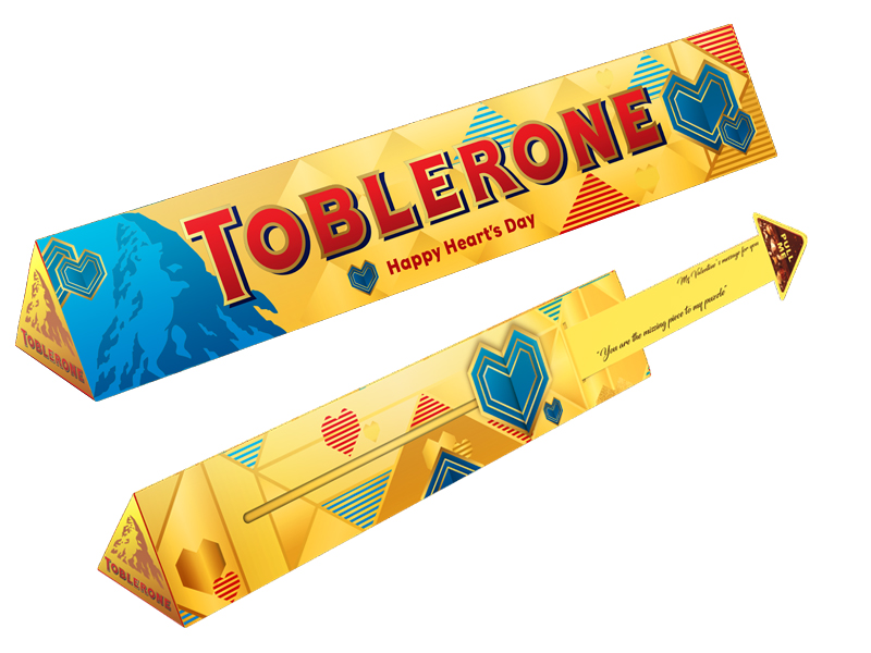 Give a Thoughtful Gift this Valentine's with the Limited-Edition Toblerone Love Cards