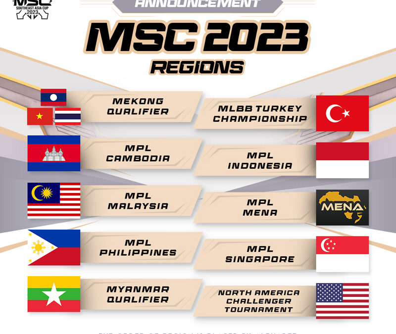 The Mobile Legends: Bang Bang Southeast Asia Cup to begin on June 10, adds three new regions