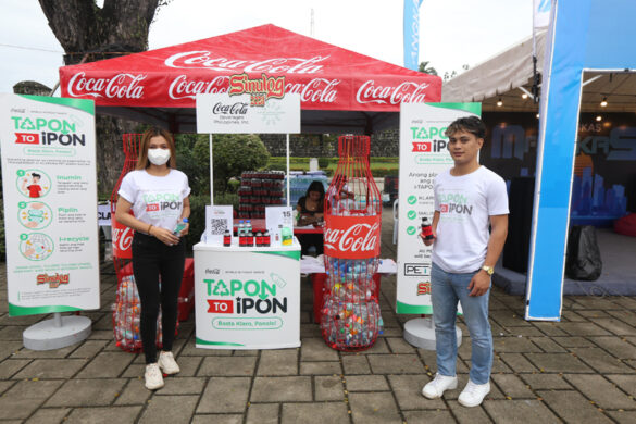 Coca-Cola's Tapon to Ipon program encourages collection and recycling of plastic bottles during fiestas