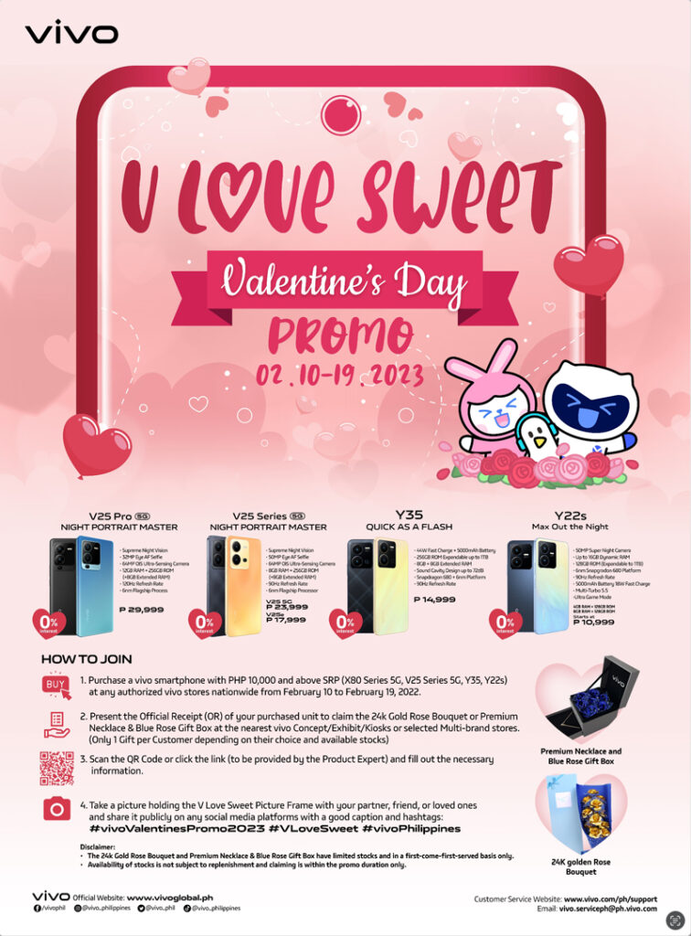 vivo Philippines Offers a FREE Bouquet of Flowers and a Premium Necklace Perfect for Valentine’s Day