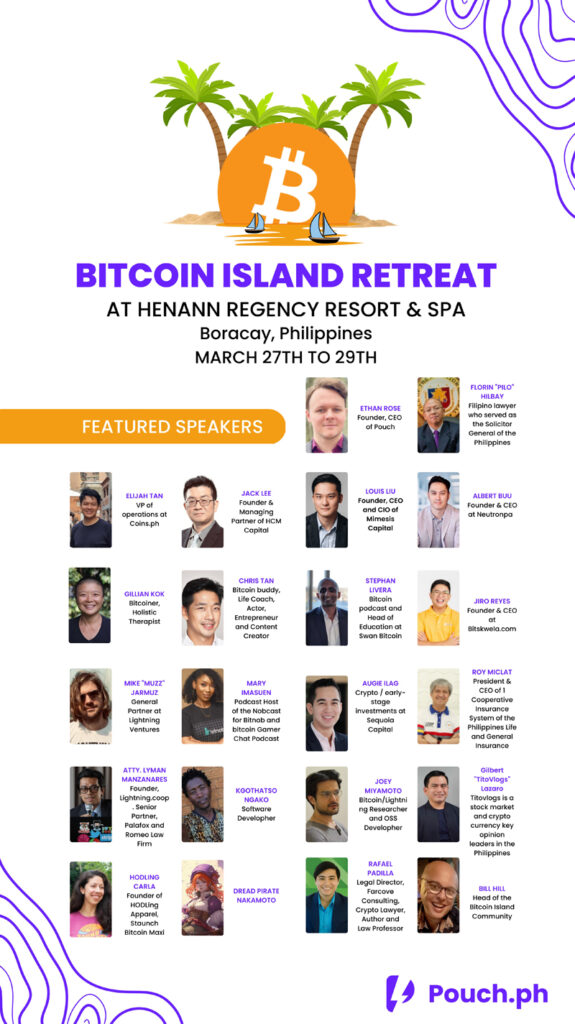 Venture Capital Leaders Among Keynote Speakers at first Bitcoin Island Retreat in Boracay