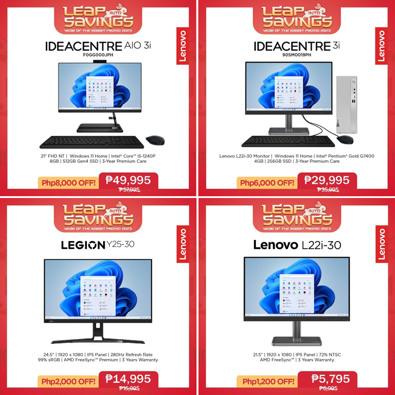 Leap into Savings and achieve your 2023 goals with Lenovo’s Year of the Rabbit Promo