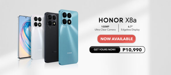 DSLR Smartphone HONOR X8a now available nationwide at Php 10,990