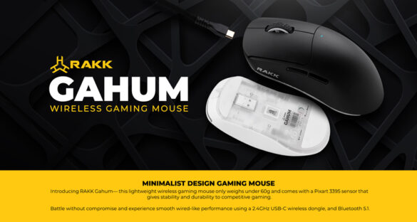 RAKK Gears’ Latest 3395 Sensor, Lightweight Gaming Mouse