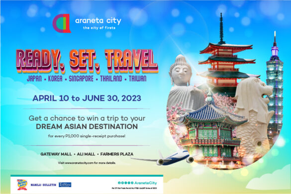 Visit Asia’s top destinations with Araneta City’s ‘Ready, Set, Travel’ summer promo