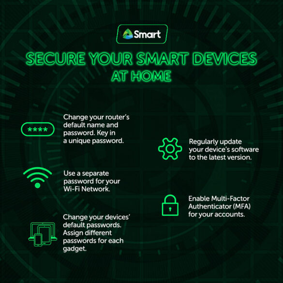 PLDT, Smart encourage customer vigilance, secure smart devices at home