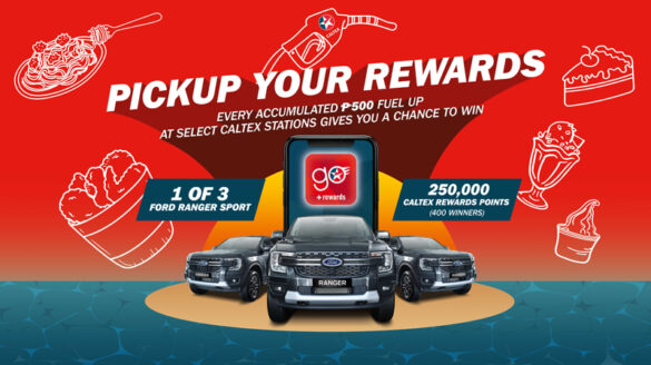 Three Ford Ranger Sport Up for Grabs with Caltex Pickup Your Rewards Prom